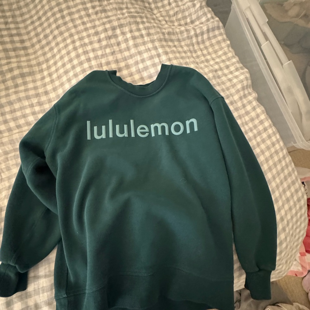 lululemon athletica Dark Green Crewneck Sweatshirt
